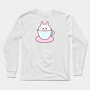 Cute Bunny in a Cup Long Sleeve T-Shirt